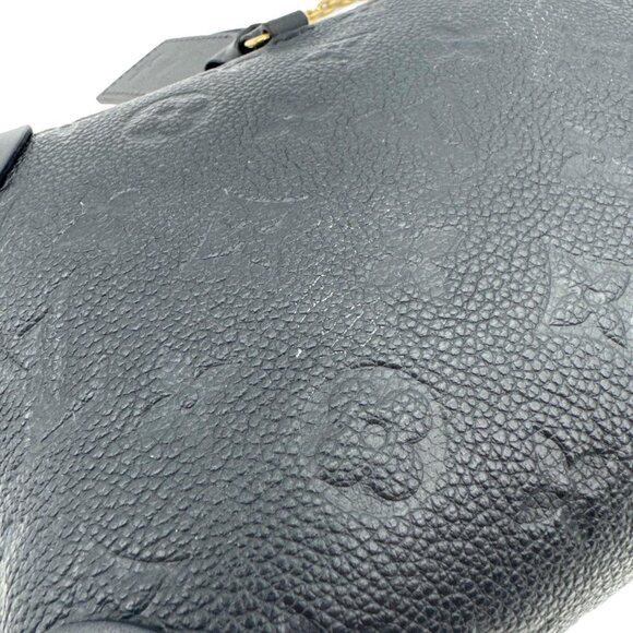 Louis Vuitton Petite Malle Souple Monogram Empreinte Shoulder Bag Black - Picture 10 of 13
